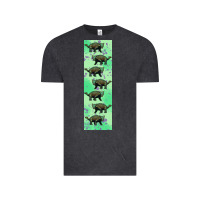 Vintage Black dinosaur ankylosaurus pen wrap Vintage Tee - Artiststas