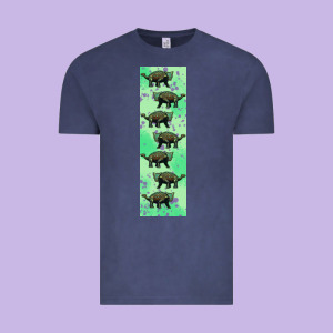 Dinosaur Ankylosaurus Pen Wrap Vintage Tee Designed By Artiststas