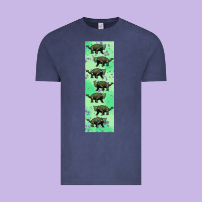 Dinosaur Ankylosaurus Pen Wrap Vintage Tee Designed By Artiststas