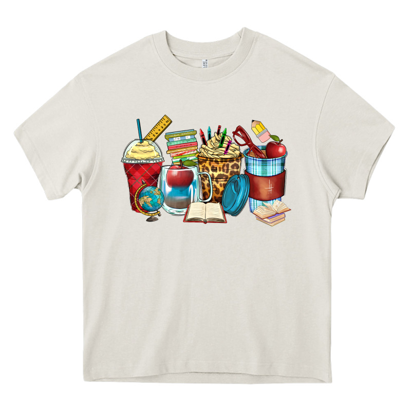Teacher Coffee Cups Heavy Core Tee by Zillion Design Studio | Teevron