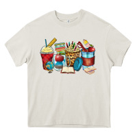 Cream teacher coffee cups Heavy Core Tee - Zillion Design Studio