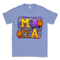 Colony Blue Purple and gold Basketball leopard frame Mama Classic Tee - LillyAllenDesigns