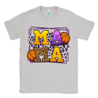 Moon Dust Purple and gold Basketball leopard frame Mama Classic Tee - LillyAllenDesigns