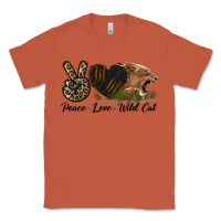 Copper Peace Love Wild Cat Head Classic Tee - LillyAllenDesigns