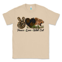Mushroom Peace Love Wild Cat Head Classic Tee - LillyAllenDesigns
