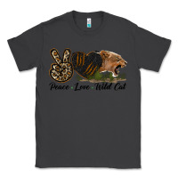 Smoke Peace Love Wild Cat Head Classic Tee - LillyAllenDesigns