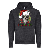Vintage Black feliz navidad skull cactus Vintage Hoodie - JahusDesignShop