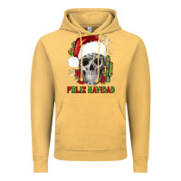 Vintage Mustard feliz navidad skull cactus Vintage Hoodie - JahusDesignShop