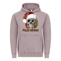 Vintage Zinc feliz navidad skull cactus Vintage Hoodie - JahusDesignShop