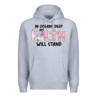 Heather Grey Oceans Deep My Faith Will Stand Premium Hoodie - Bettercallsaul