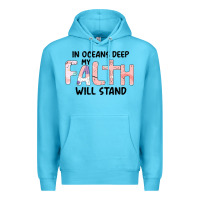 Ocean Blue Oceans Deep My Faith Will Stand Premium Hoodie - Bettercallsaul