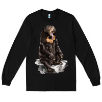 Black Malayan Sun Bear Long Sleeve Tee - LillyAllenDesigns