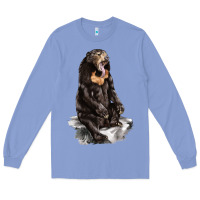 Colony Blue Malayan Sun Bear Long Sleeve Tee - LillyAllenDesigns