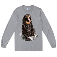 Heather Grey Malayan Sun Bear Long Sleeve Tee - LillyAllenDesigns