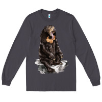 Smoke Malayan Sun Bear Long Sleeve Tee - LillyAllenDesigns