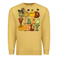 Antique Gold halloween good vibes only Premium Sweatshirt - BarkalooDesign