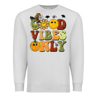 Dove Grey halloween good vibes only Premium Sweatshirt - BarkalooDesign