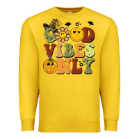 Lemon halloween good vibes only Premium Sweatshirt - BarkalooDesign