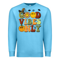 Ocean Blue halloween good vibes only Premium Sweatshirt - BarkalooDesign