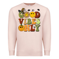 Pale Pink halloween good vibes only Premium Sweatshirt - BarkalooDesign