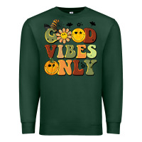 Sports Green halloween good vibes only Premium Sweatshirt - BarkalooDesign