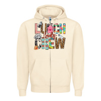 Sandshell lunch lady crew Zipper Hoodie - NancyCooperArtShop