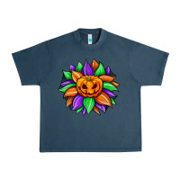 Midnight Navy sunflower halloween Urban Heavy Tee - JahusDesignShop