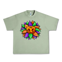 Oil Green sunflower halloween Urban Heavy Tee - JahusDesignShop