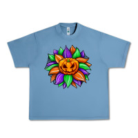 Pebble Blue sunflower halloween Urban Heavy Tee - JahusDesignShop