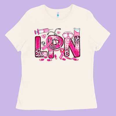 Breast Cancer Lpn Licensed Practical Nurse Ladies Tee Designed By Jahusdesignshop