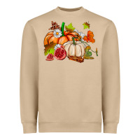 Mushroom pumpkins daisies and fall leaf's ado Heavyweight Sweatshirt - AdoDesignShop