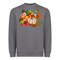 Storm pumpkins daisies and fall leaf's ado Heavyweight Sweatshirt - AdoDesignShop