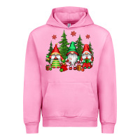 Fuchsia Pink christmas gnomies Urban Hoodie - CowGirlArtShop
