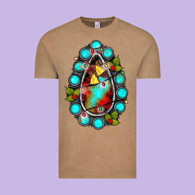 Gemstone Christmas Vintage Tee Designed By Jahusdesignshop