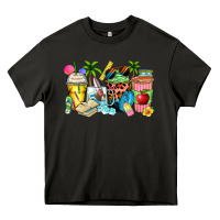 Asphalt summer teacher coffee cups Heavy Core Tee - Zillion Design Studio