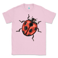 Bubblegum Pink ladybug Classic Tee - BarkalooDesign