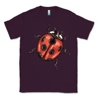 Plum ladybug Classic Tee - BarkalooDesign
