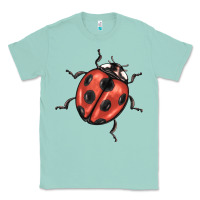 Seafoam ladybug Classic Tee - BarkalooDesign