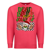 Cardinal dead inside but jolly af Premium Sweatshirt - BarkalooDesign
