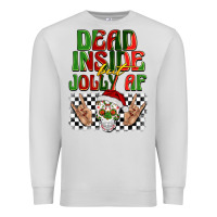 Dove Grey dead inside but jolly af Premium Sweatshirt - BarkalooDesign