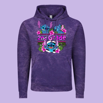 Preview Flower Stitch 2nd Grade Vintage Hoodie Designed By Adodesignshop