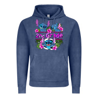 Vintage Denim preview flower stitch 2nd grade Vintage Hoodie - AdoDesignShop