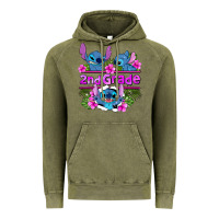 Vintage Olive preview flower stitch 2nd grade Vintage Hoodie - AdoDesignShop