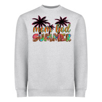 Heather Grey mom bod summer with palms Heavyweight Sweatshirt - Artiststas
