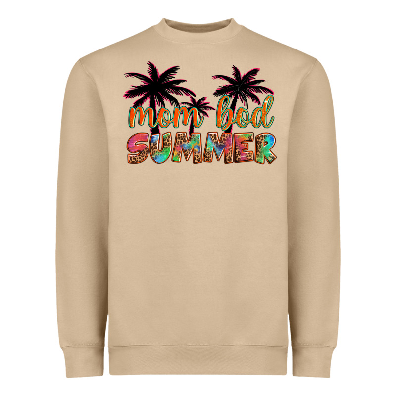 Mom Bod Summer With Palms Heavyweight Sweatshirt by Artiststas | Teevron