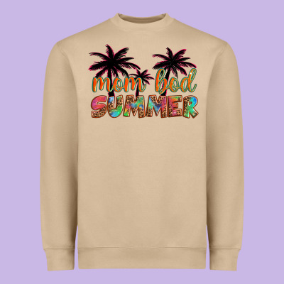 Mom Bod Summer With Palms Heavyweight Sweatshirt Designed By Artiststas