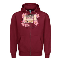 Burgundy lover babe valentines day Zipper Hoodie - MaliasSmallBusiness
