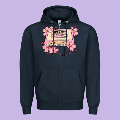 Lover Babe Valentines Day Zipper Hoodie Designed By Maliassmallbusiness