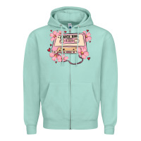 Seafoam lover babe valentines day Zipper Hoodie - MaliasSmallBusiness