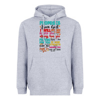 Heather Grey promises from god Heavyweight Hoodie - Artiststas